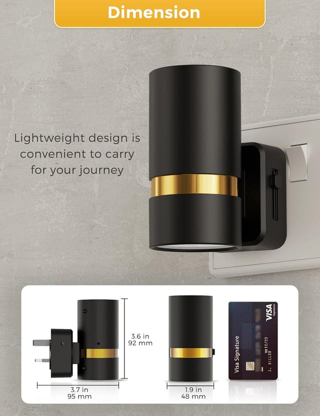 Detalle 2 de LOHAS-LED Night Light Plug-in Wall (2 Pack) with Dusk to Dawn Sensor and Adjustable Warm White Brightness (3000K)