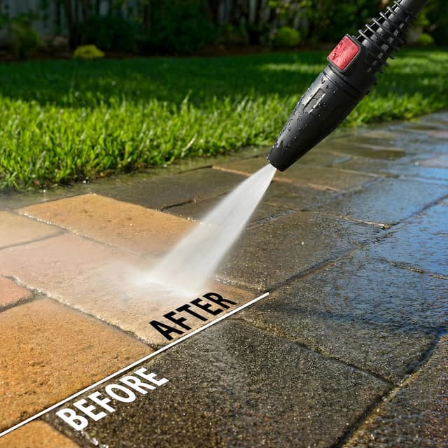 Detalle de WAGNER Aquastorm Advanced pressure washer with Standard & Turbo nozzles and 5 m high-pressure hose