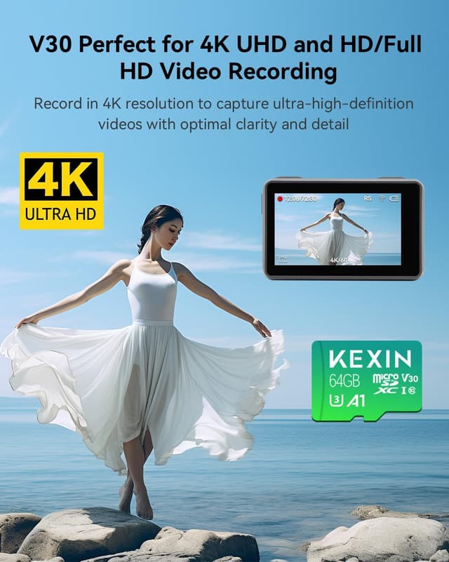 Thumbnail 1 de KEXIN Micro SD 64 GB scheda memoria 📷