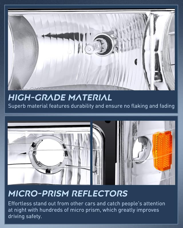 Thumbnail 5 de Nilight Headlight Assembly 1988-1993