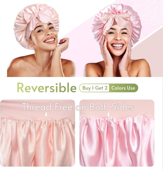 Detalle 2 de Bonnet Queen Reversible Silk Hair Bonnet