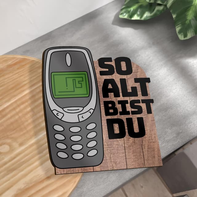 Thumbnail 2 de Retro Gaming Holzkarte Geburtstagskarte