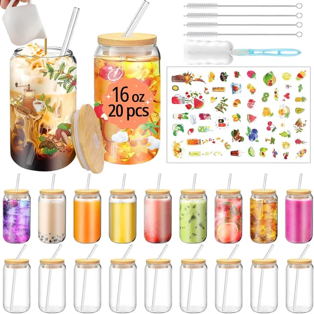 Imagen de PeacePeo 20 Oz Glass Cups đź«– en OfertitasTOP