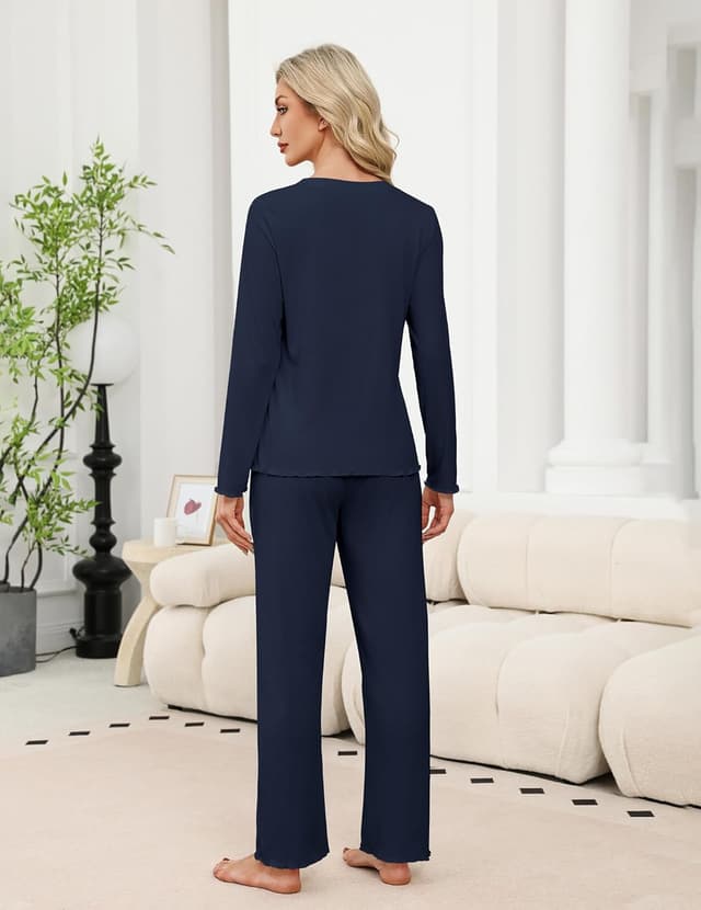 Detalle 2 de Ensemble pyjama femme Ekouaer 2 pièces