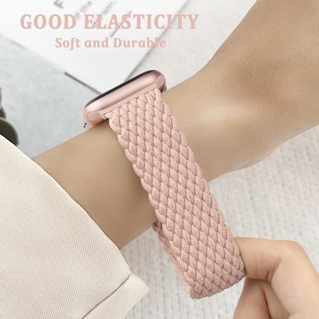 Detalle 2 de DigiHero Braided Loop Magnetic Nylon Strap for Apple Watch (Sport Stretch, 38–46mm)