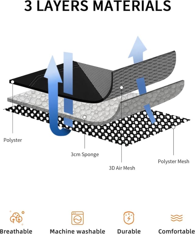 Thumbnail 5 de TOYOUN Fundas Asientos Coche Universal Delanteros Gris