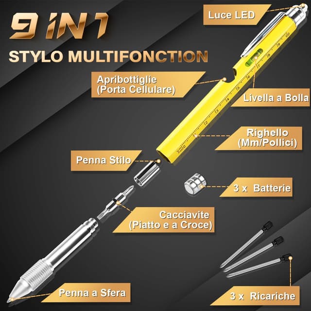 Detalle de Maqhpu Penna multifunzione 9 in 1