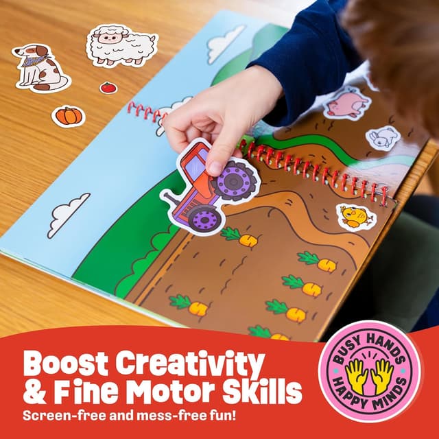 Detalle 2 de Creative Kiddos Reusable Sticker Book 50