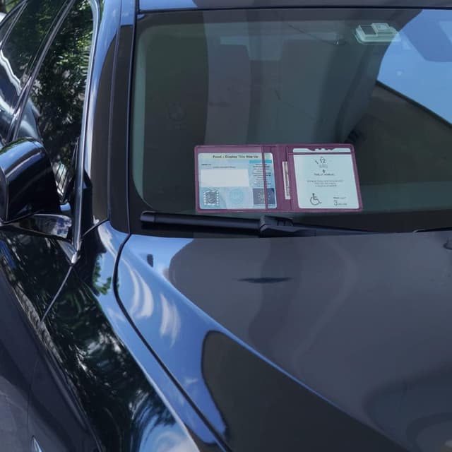 Thumbnail 4 de OFFCUP Disabled Badge and Timer Holder PU leather holder for blue badge 🪪