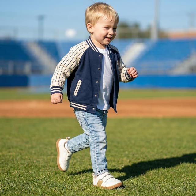 Detalle de STQ Kids Wide Toe Box Zero Drop Barefoot Trainers (Toddler & First Walking Shoes)