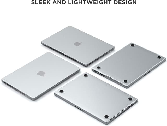 Detalle 2 de SATECHI Custodia rigida ultrassottile per MacBook Pro 16” (M1 2021, M2/M3 2023, M4 2024) – accesso porte completo