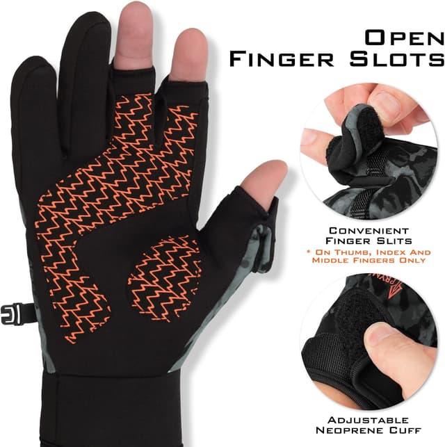 Thumbnail 3 de KastKing Mountain Mist Winter Fishing Gloves 🎣