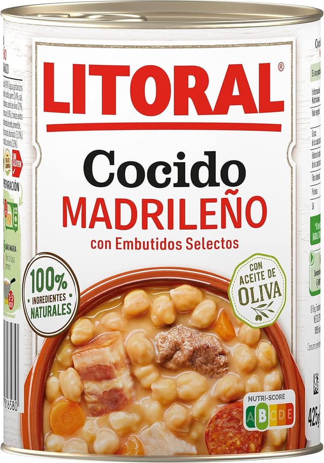 Thumbnail 2 de LITORAL Cocido Madrileño Sin Gluten 6x425g 🥘