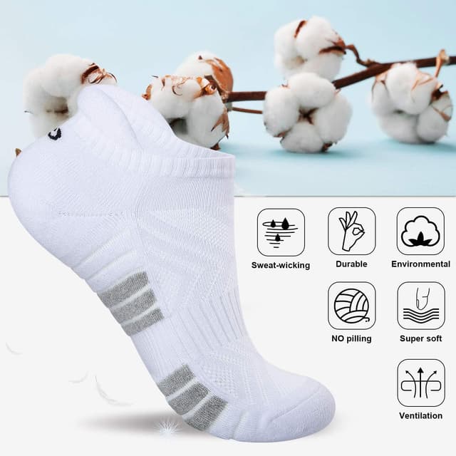 Thumbnail 6 de Natugloe Trainer Socks Cushioned 6 Pairs