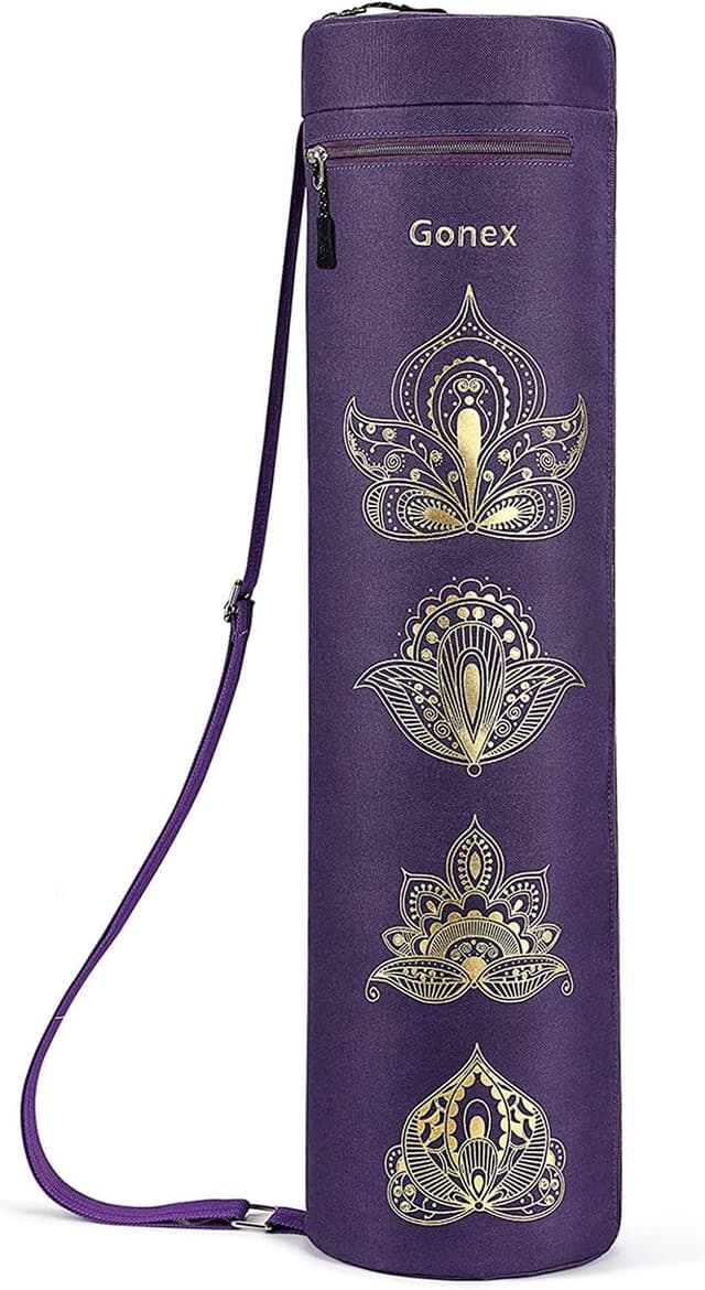 Detalle de Gonex Yoga Mat Bag (Full-Zip) – Waterproof Oxford Carry Bag with 2 Cargo Pockets & Adjustable Strap