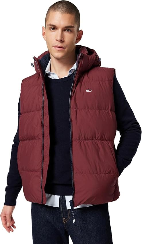 Imagen de Tommy Jeans Chaleco Essential Down Vest M, Rojo en OfertitasTOP
