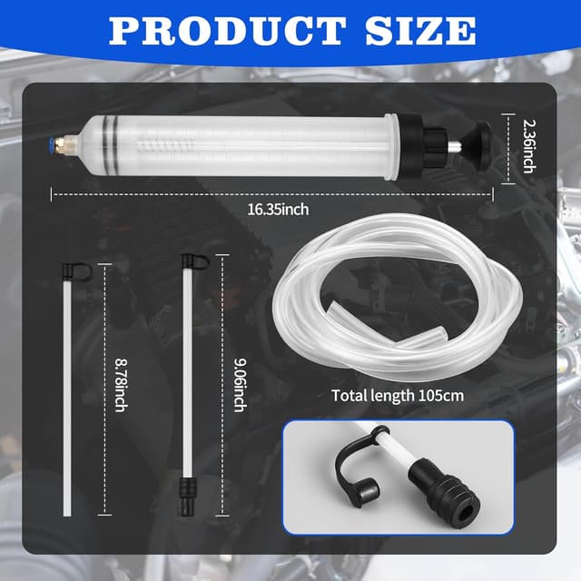 Detalle 2 de 500ml Ölabsaugspritze 500 ml Ölabsaugpumpe 🛠