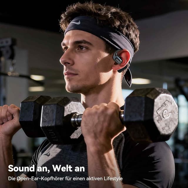 Thumbnail 6 de TECKNET Open-Ear Bluetooth-Kopfhörer mit Bluetooth 6.0, Bass Boost, IPX5 und bis zu 38 Stunden Laufzeit