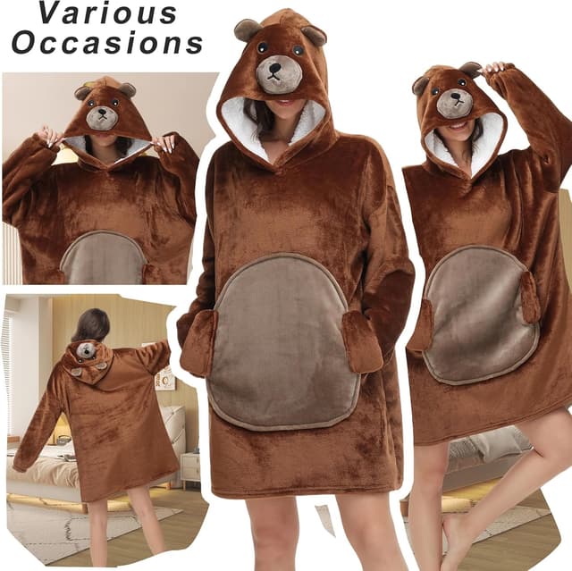 Thumbnail 5 de Sweat Plaid Oversize Sweat à Capuche S/M/L