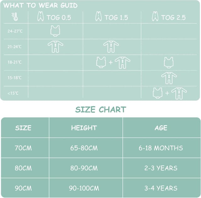 Thumbnail 6 de WYTbaby Sacco Nanna con Piedini 1.0 Tog in 100% Cotone morbido