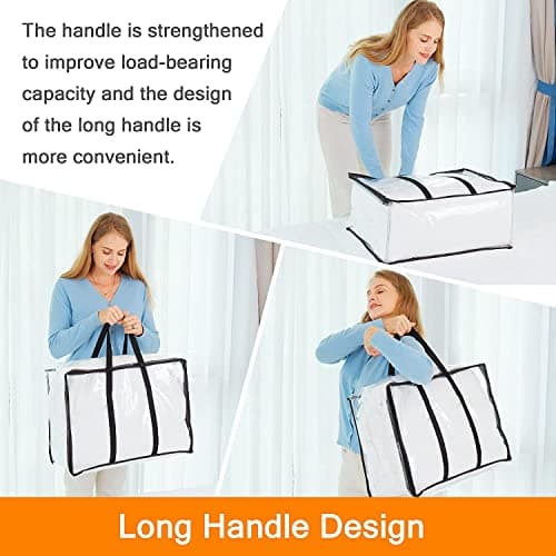 Thumbnail 3 de Vieshful 5 Piezas Bolsas Translucidas para Ropa y Mudanza