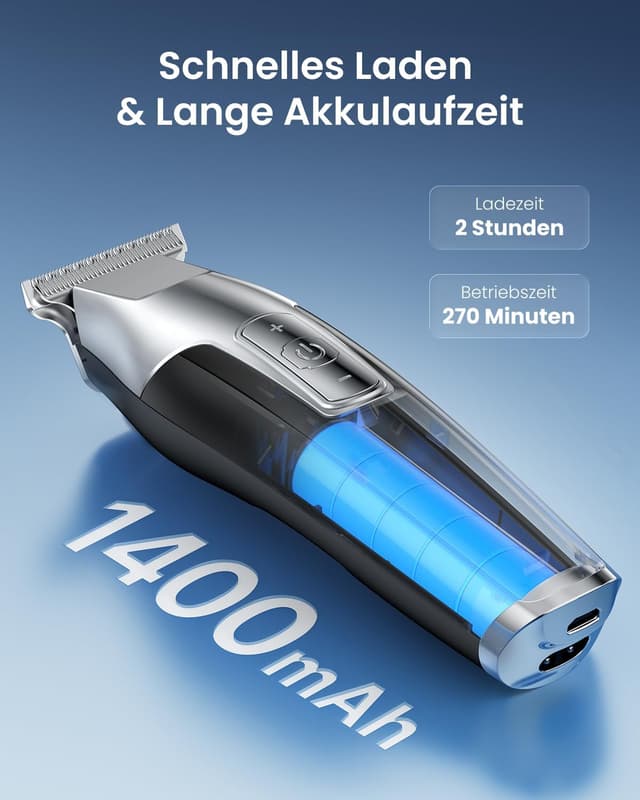 Detalle 2 de RENPHO Haarschneidemaschine Barttrimmer 270 Min 💈