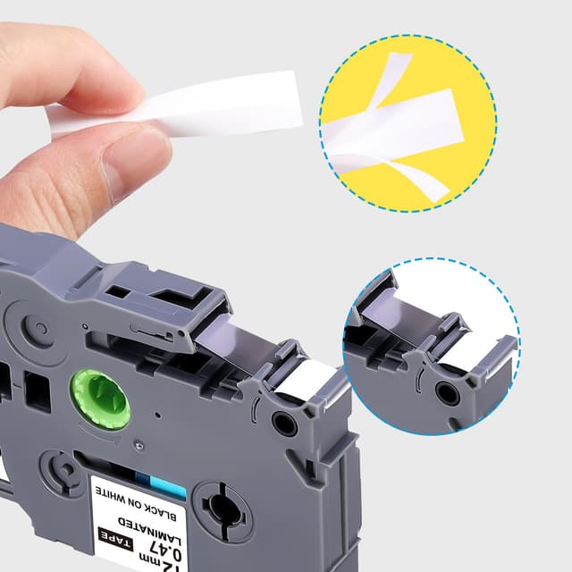 Detalle 2 de TZE-231 Compatible Label Tape 12mm 6-Pack