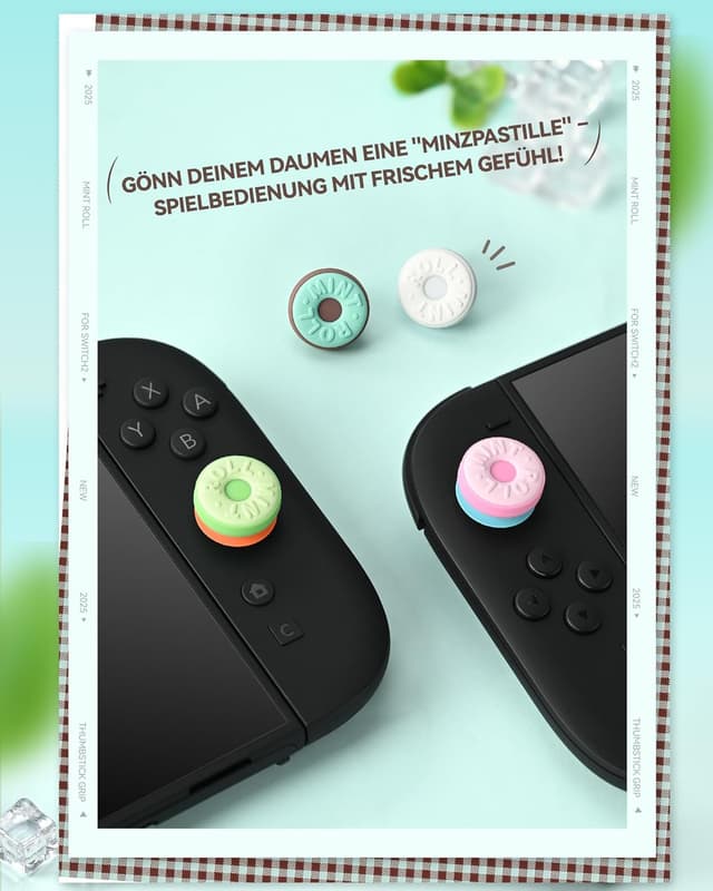 Thumbnail 6 de GeekShare Silikon-Joystick-Kappen für Switch 2 (2025) – Thumbstick-Grips, rutschfest, 4 Stück