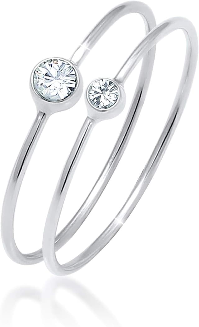 Imagen de Elli Damen Ring Set Elegant Basic 925 en OfertitasTOP