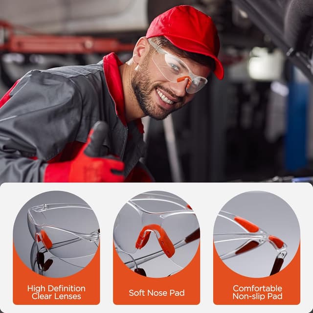Thumbnail 2 de AiQInu Occhiali Protettivi da Lavoro 6 pezzi