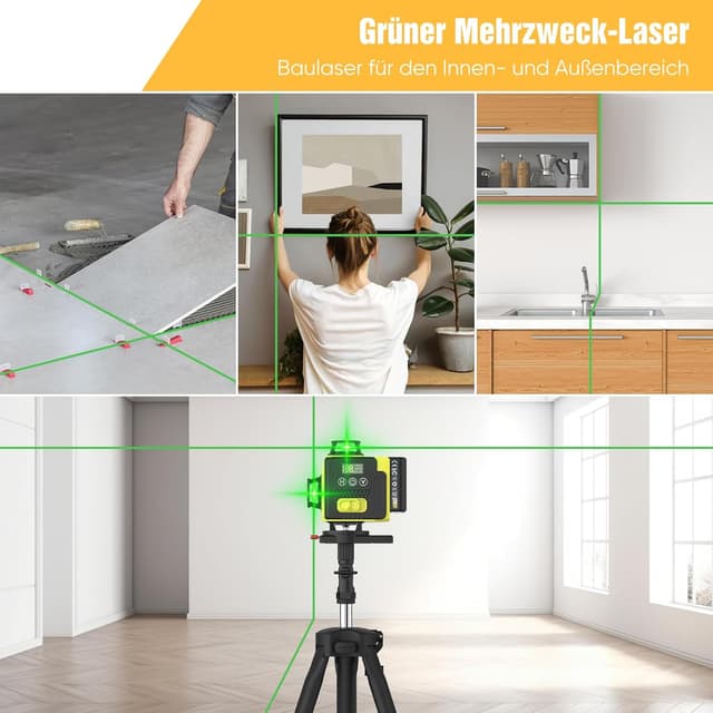 Detalle de Kreuzlinienlaser mit Stativ 16 Linien