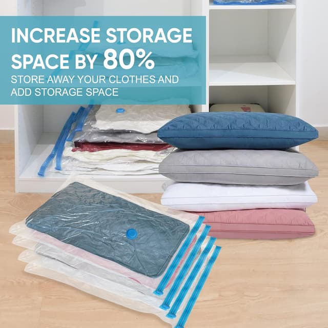 Detalle de Roomimaster Vacuum Storage Bags (10 Jumbo) for Clothing, Bedding, Travel & Carry-On