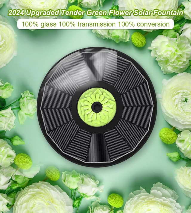 Thumbnail 1 de SZMP Solar Springbrunnen 3.5W Glas Teichpumpe