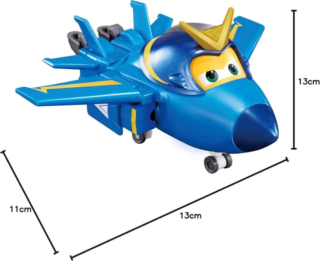 Thumbnail 6 de Super Wings Jerome Flugzeug (Transforming) – umwandelbares Spielzeug für Kinder von 3 bis 8 Jahren, 12 cm, blau