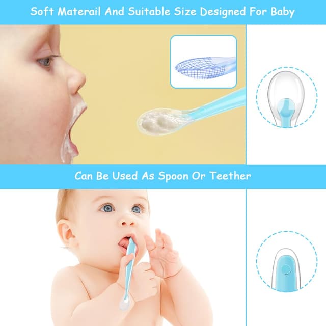 Detalle de Vicloon Babylöffel 5er Set 16 cm 🥄