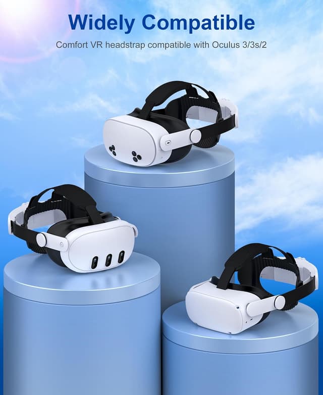 Detalle 2 de VR Head Strap for Quest 3/3S/2 Adjustable Support