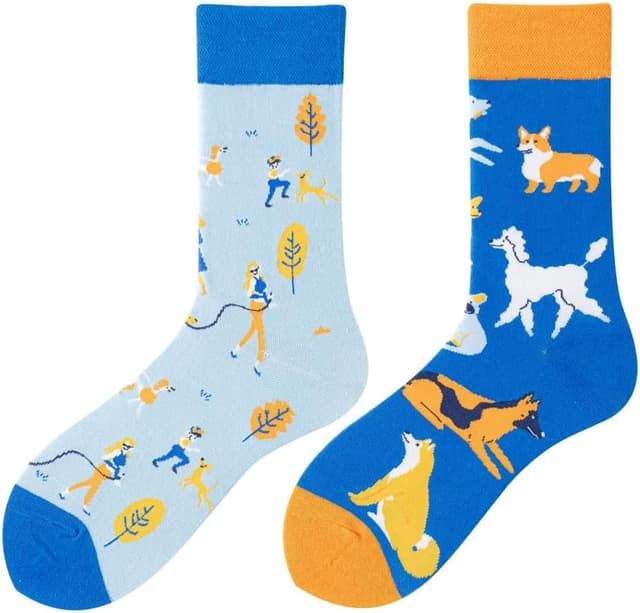 Thumbnail 6 de NxnChc lustige Socken für Damen & Herren (unisex) – asynchrones Design links/rechts aus Baumwollmischung