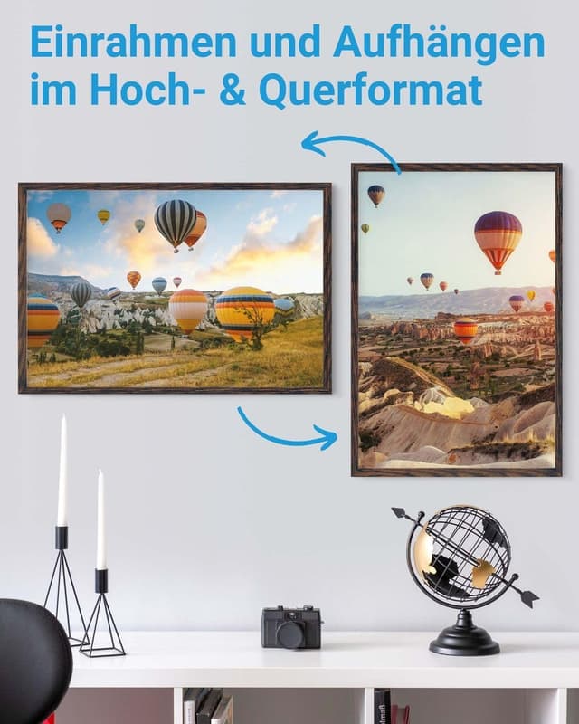 Thumbnail 3 de PHOTOLINI Bilderrahmen 40x60 Eiche dunkel 🖼