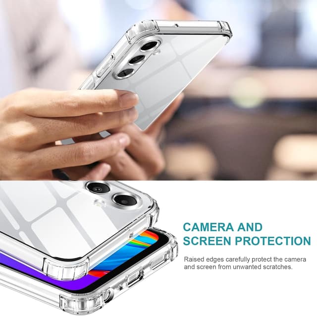 Detalle de LeYi A05s 4G clear shockproof case