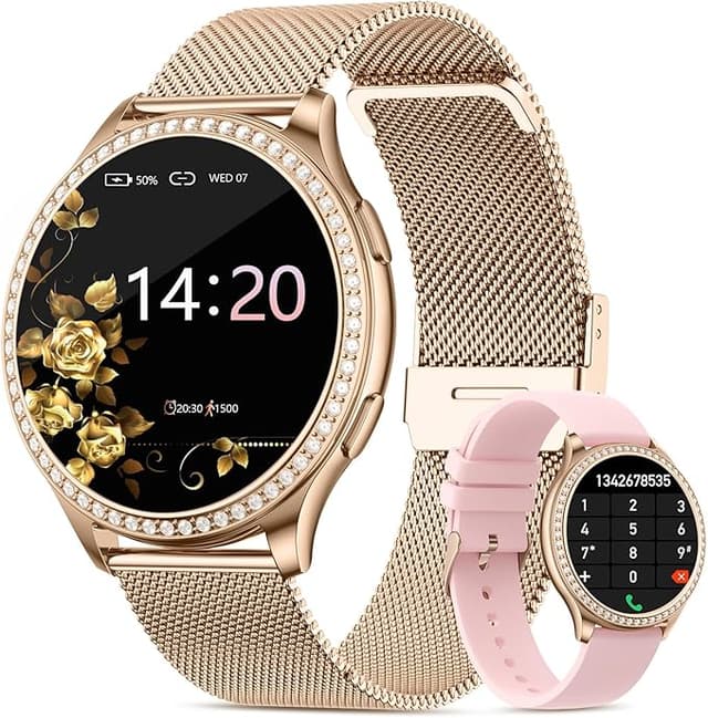 Imagen de RifePhi 2025 Reloj Inteligente Mujer 🌸, 1,32", Luces y Salud en OfertitasTOP