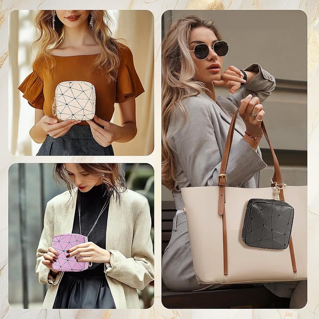 Thumbnail 5 de 2 Stück Klein Kosmetiktasche PU Leder