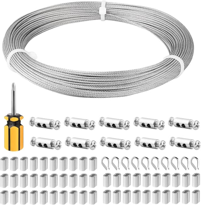 Detalle de Stainless steel cable kit 50m for hanging