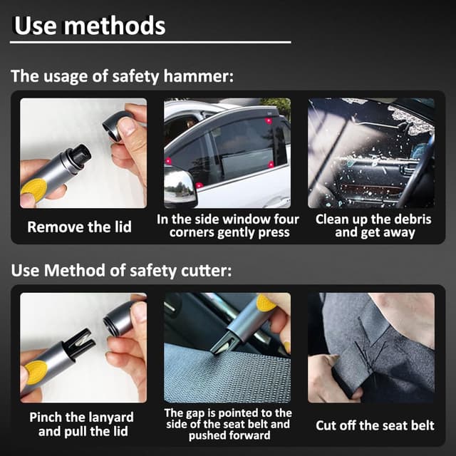 Thumbnail 6 de smosun Safehammer 3PCS Car Escape Tool