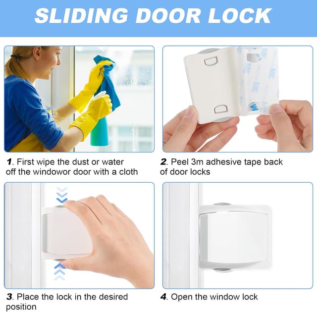 Thumbnail 5 de Vicloon Blocco di sicurezza finestra 2 pezzi