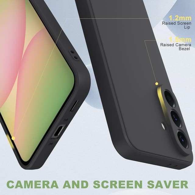 Detalle de MIKULLE Galaxy A56 5G case, 2 screen guards