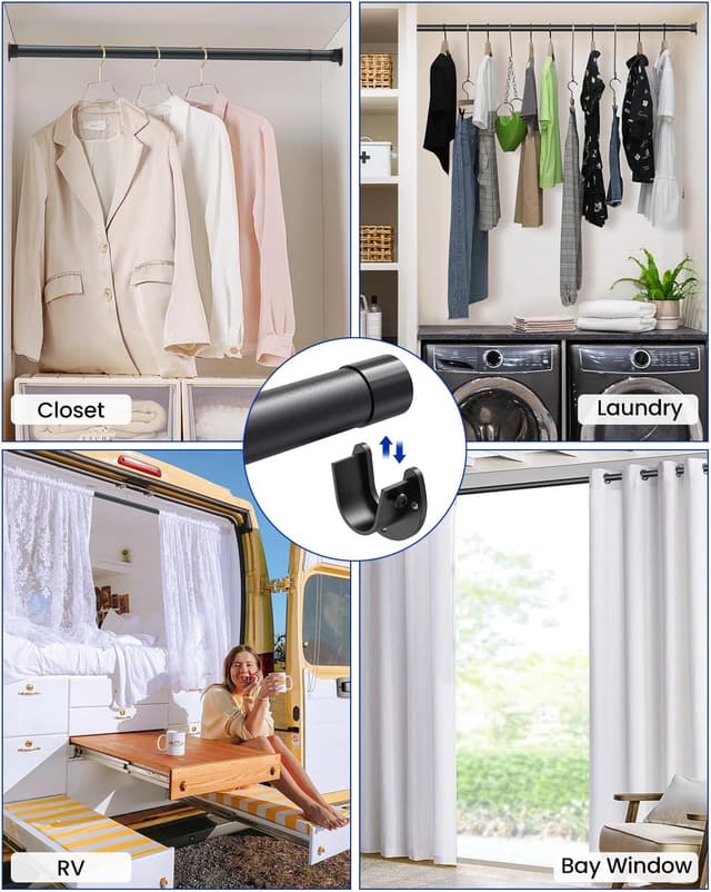 Thumbnail 4 de Supforce Wardrobe Rail 43–97 cm