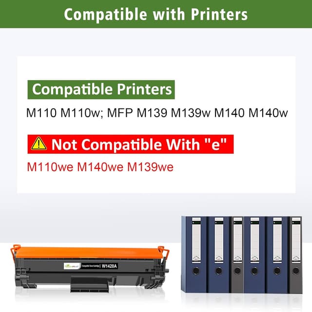 Detalle 2 de GREENPRINT con chip 142A W1420A cartuccia toner compatibile 2 nero (per HP LaserJet serie M110/M139/M140)