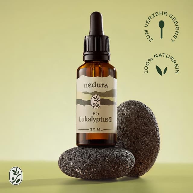 Detalle de nedura® BIO Eukalyptusöl – hochdosiertes ätherisches Eucalyptus Oil, 30 ml
