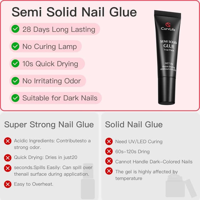 Thumbnail 4 de CurvLife Nail Glue 2g for Press-On Nails ๐