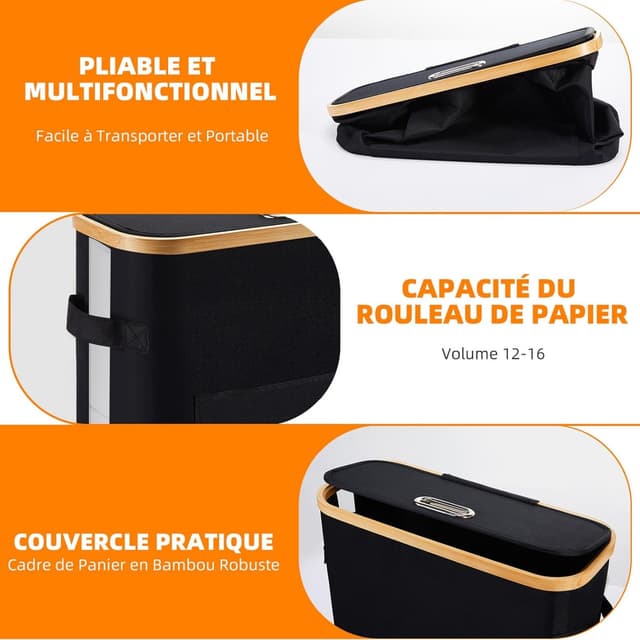 Thumbnail 2 de OUSFOT Rangement Papier Toilette 32L